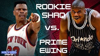 BATTLE OF GIANTS  Shaquille Oneal vs Patrick Ewing Duel Highlights  shaquilleoneal patrickewing [upl. by Asalocin]