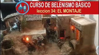 🟢CURSO DE BELENISMO BÁSICO  Lección 34 El montaje figuras y complementos [upl. by Hacim]