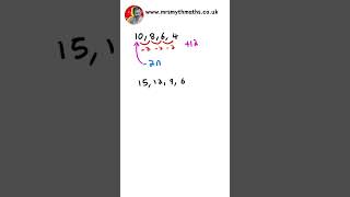 GCSE Maths  Decreasing Nth Term Sequence sequence sequences nthterm algebra GCSEMaths [upl. by Annahsit3]