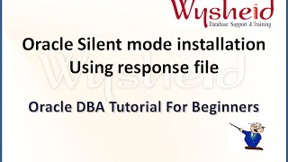 How to install Oracle RDBMS software in silent mode  Install Oracle using response file [upl. by Yhtur]