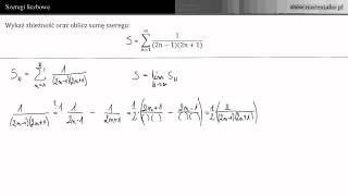 Oblicz sumę szeregu 12n12n1 [upl. by Arded]