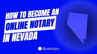 How to Become an Online Notary in Nevada [upl. by Nnaylloh506]