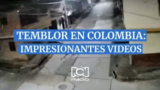 Temblor en Colombia impresionante video muestra la fuerza del sismo [upl. by Mackoff]