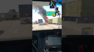 052124 truck fire Stockton CA [upl. by Ripleigh]