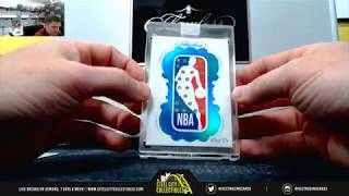 HIT OF A LIFETIME DIAMOND NBA LOGO MAN 11 201819 Panini Flawless Basketball RDM Hit 1 [upl. by Ambros]