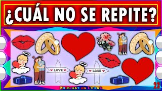 QUÉ Imagen No Tiene PAREJA 👫 ESPECIAL SAN VALENTÍN ❤️ JUEGOS De Memoria [upl. by Eiuqram402]