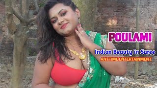 Saree Sundori । Saree Lover । Saree Fashion । Saree Shoot । Indian Beauty POULAMI । Bold Saree Style [upl. by Volotta]