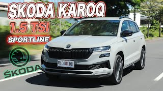 歐洲最佳SUV夠格嗎？！安全配備全到位！｜SKODA KAROQ 15 TSI SPORTLINE 新玉山版 新車試駕 [upl. by Allina]