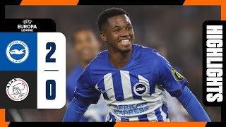 UEL Highlights Brighton 2 Ajax 0 [upl. by Hooper942]