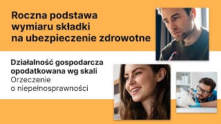 Działalność gospodarcza opodatkowana wg skali składka zdrowotna [upl. by Perpetua]