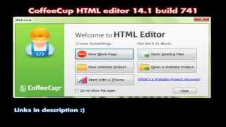 How to download CoffeeCup HTML editor 141 build 741 Full version [upl. by Lamori]