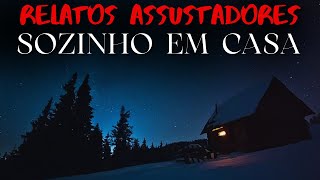 9 Relatos SOZINHO EM CASA Assustadores  Histórias de Terror Ep 135 [upl. by Desirae698]