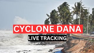 Cyclone dana live tracking 🌀Dana ঘূর্ণিঝড় quotদানাquot কোথায় ল্যান্ডফল করলো দেখুন সরাসরি [upl. by Leela]