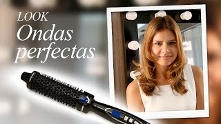 PASO A PASO Ondas perfectas con el cepillo alisador Pro Styling [upl. by Sikras]