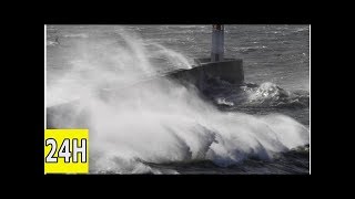 Météo la tempête carmen sur la bretagne en cette fin dannée [upl. by Elleyoj]