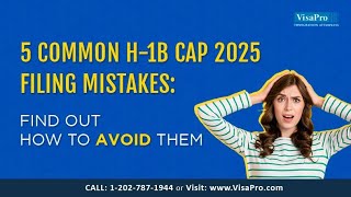 Common H1B Cap 2025 Filing Mistakes How To Avoid Them [upl. by Atiuqrahs]