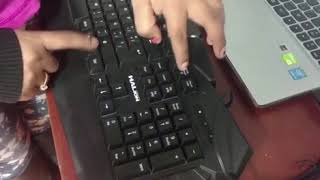 Como prender las luces en teclado gamer Halion [upl. by Natloz446]