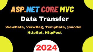 View to Controller Controller to View Data Transfer in ASPNET Core MVC [upl. by Morvin]