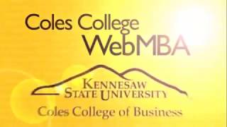 Coles College WebMBA Ranked Accredited Convenient [upl. by Drahsir]