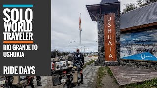 Ride Day 75 Rio Grande to Ushuaia Tierra del Fuego Argentina [upl. by Vincenty]