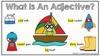 What is an Adjective Adjectives for KindergartenFirst Grade [upl. by Normandy]