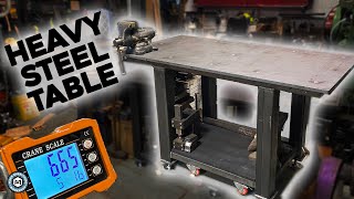 Building a 665LB Steel Welding Table Workbench [upl. by Joselyn937]