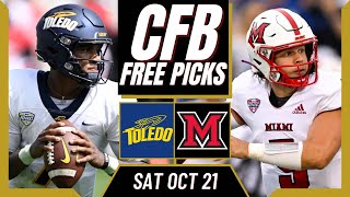 TOLEDO vs MIAMI OH CFB Picks amp Prediction  College Football Free Picks Today [upl. by Doro]