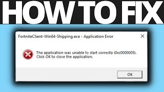 How To Fix FortniteclientWin64Shippingexe error on Fortnite [upl. by Sesilu]