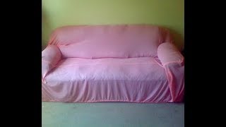 DIY Simple Quick amp Easy Sofa Cover  MATV [upl. by Ehtyde]