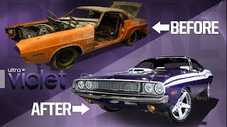 1970 Dodge Challenger Full Rebuild in Minutes [upl. by Aicat]