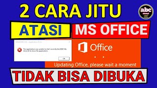 🔴Solusi office tidak bisa dibuka error updating office downloadoffice msoffice msofficetutorial [upl. by Niwle]