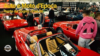 Fiera Auto e Moto depoca 2023  Bologna Fiere  Ruote da Sogno [upl. by Ellerred]