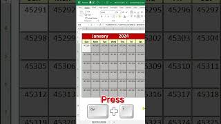 Interactive Calendar in Excel [upl. by Newcomer400]