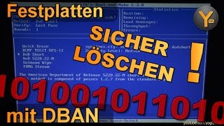 Festplatten sicher löschen mit DBAN  Ausführliche Anleitung von A bis Z [upl. by Eninaej457]