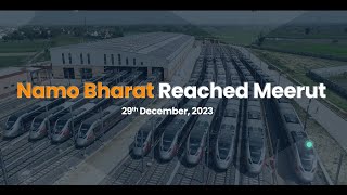 Namo Bharat train reached Meerut on 29th December 2023 [upl. by Prosser438]