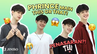 PHRINCE MAIN THIS OR THAT PENASARAN 😱💜 [upl. by Notsnorb]