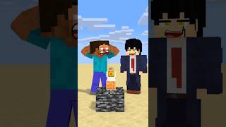 HELP Herobrine To Power Up And Open Bottle friendship shorts trending anime [upl. by Amaerd]