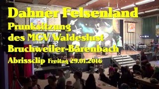 Prunksitzung des MGV Waldeslust BruchweilerBärenbach im Dahner Felsenland Abriss 29012016 [upl. by Bride]