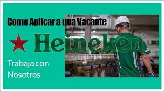 Cómo trabajar en Heineken 🍺 Aplicar a Vacantes Disponibles en tu País 🍺 Oportunidad Laboral [upl. by Avla]