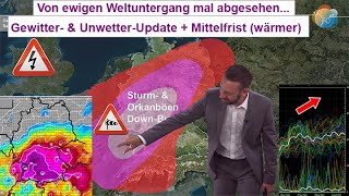 GewitterFahrplan bis Sonntag Unwettergefahr heute amp von Samstag auf Sonntag MittelfristTrend [upl. by Latsirk]