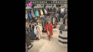 Jacket mishap turns shopping trip hilarious shorts [upl. by Yeldahc]