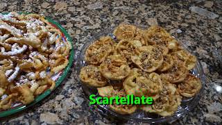 Italian Grandma Makes Christmas Cookies Scartellate Struffoli amp Crostoli [upl. by Fante84]