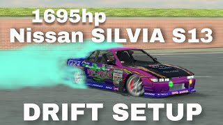 Nissan Silvia s13 DRIFT SETUP 1695hp  Car Parking Multiplayer [upl. by Offen]