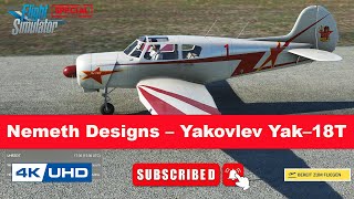 Yakovlev Yak18T  MSFS 2020  V106  Start und Landung [upl. by Baskett]