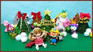 크리스마스 특집☆1탄 루루의 크리스마스 트리만들기☆  How to Make Christmas Tree  루루의 뽀로로 장난감 애니 [upl. by Polito318]