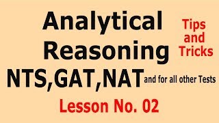 Analytical Reasoning Tips and Tricks  Lesson No 02 [upl. by Buchanan644]