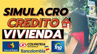 Simulacion Credito Hipotecario ✅ Simulacion de Credito de Vivienda Colombia 2020 [upl. by Trina]