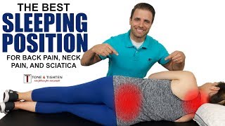 The best sleeping position for back pain neck pain and sciatica  Tips from a physical therapist [upl. by Faus]