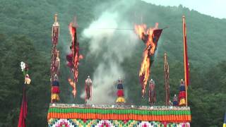 14th Kunzig Shamar Rinpoche Cremation in Nepal 31072014  himali sherpa [upl. by Retrop]