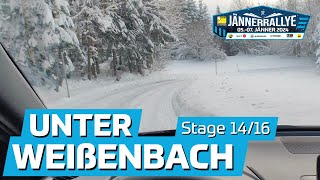 JÄNNERRALLYE 2024  Stage 1416 Unterweißenbach  POV Recce [upl. by Eyaj]